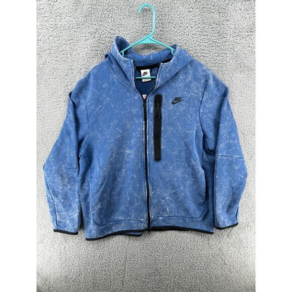Nike Tech Fleece Faded Blue Full Zip Jacket Hoodie Men's Sz XL DM6515-407NWT - Picture 1 of 3